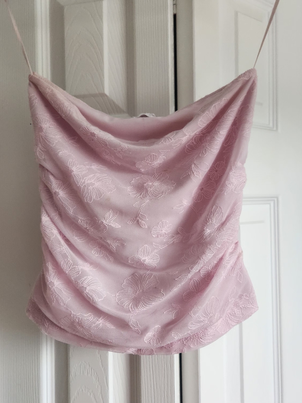 Garage Pink Floral Cowl Neck Camisole